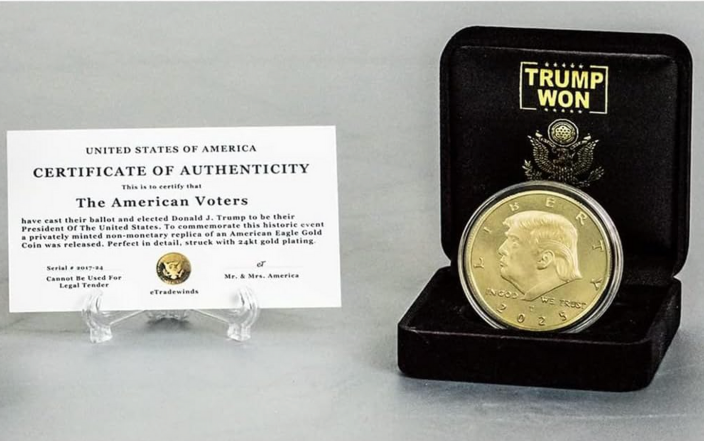 President Trump First Edition GOLD Medallion